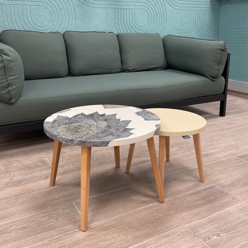 La table basse Confluence ⌀45cm T756
