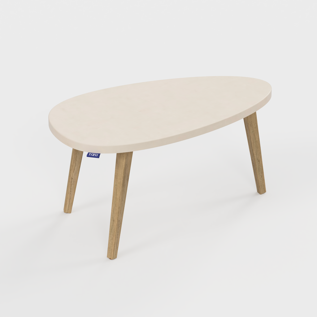 La table basse Bellecombe - Combe L70cm - NM11 Sable