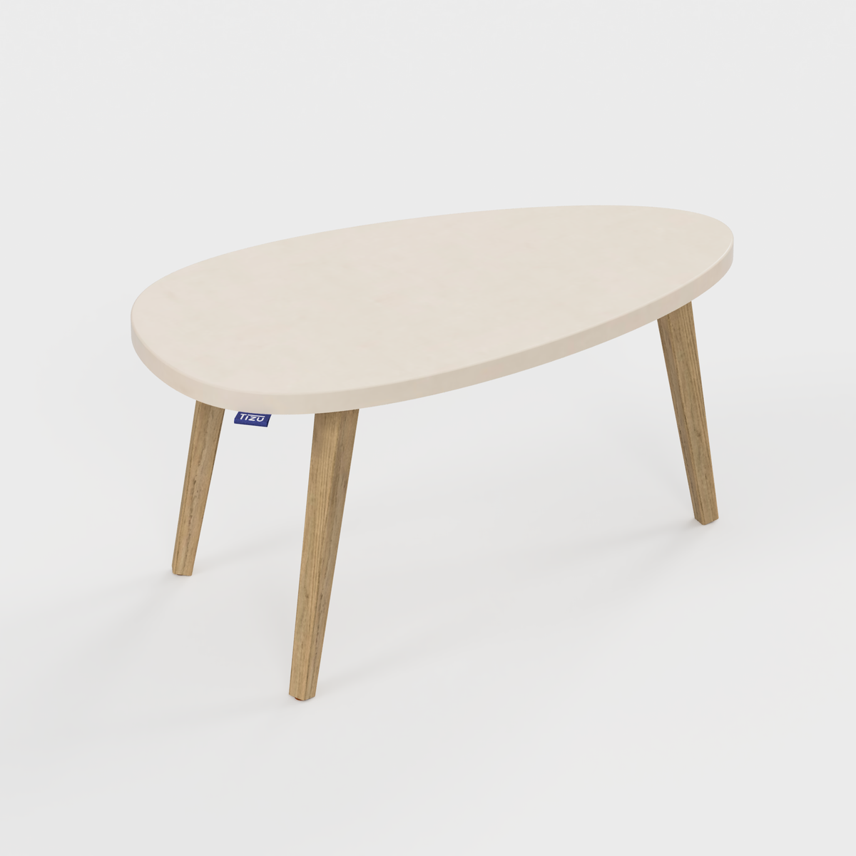 La table basse Bellecombe - Combe L70cm - NM11 Sable
