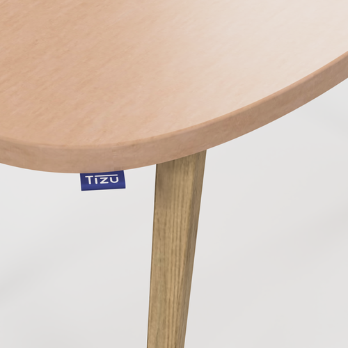 La table basse Bellecombe - Combe L70cm - NM25 - Camel