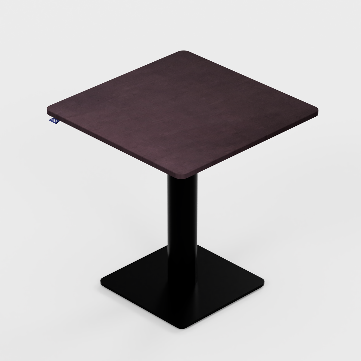 La table Montchat - 70x70cm - NM08 Chocolat