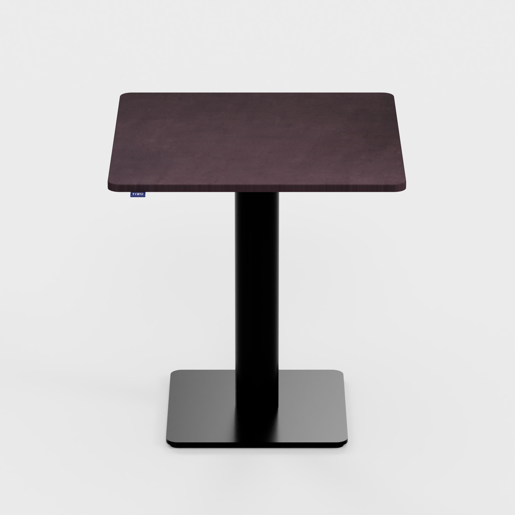 La table Montchat - 70x70cm - NM08 Chocolat