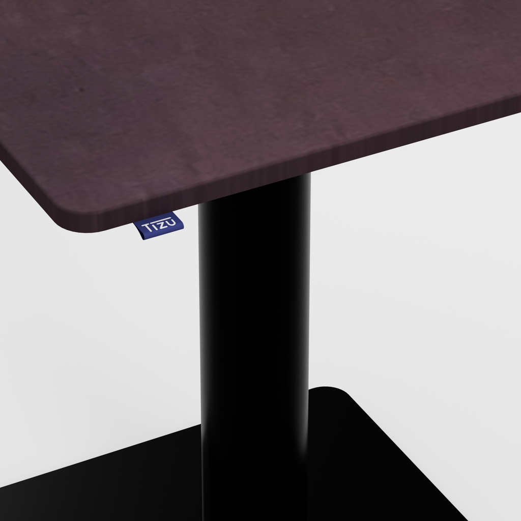 La table Montchat - 70x70cm - NM08 Chocolat