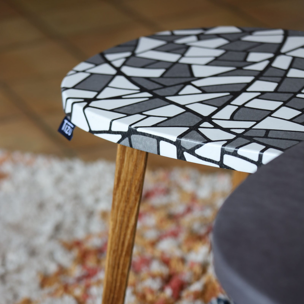 La table basse Bellecombe - Combe L70cm - NM11 Sable