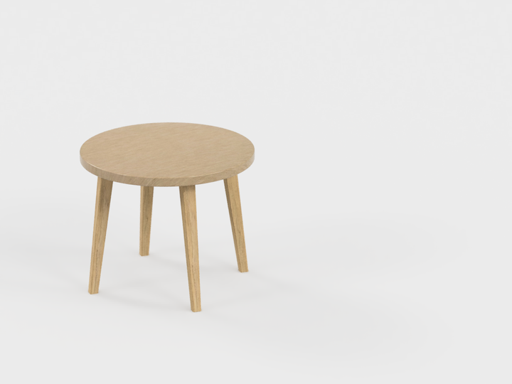 Pied petite table basse Confluence