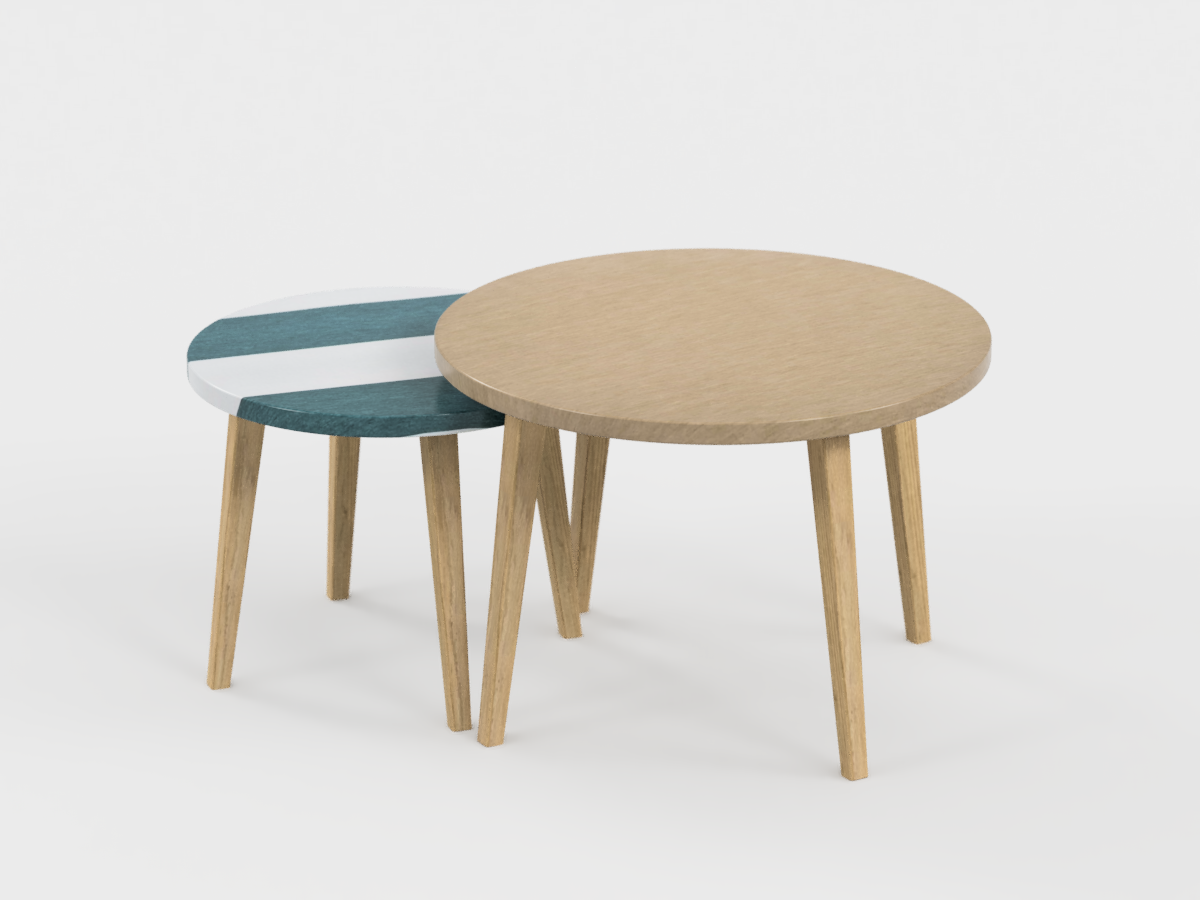 Platine table basse Confluence